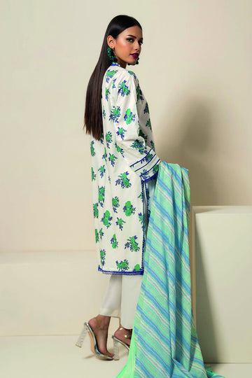 L22119 White Khaadi Online Spring Summer 2022